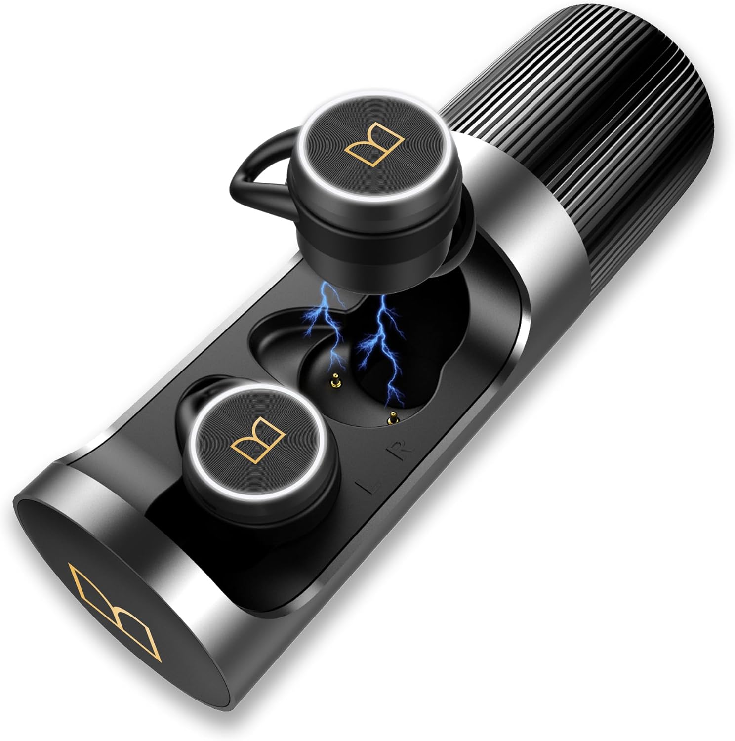 Monster Clarity 101 AirLinks Bluetooth Earbuds, in-Ear Wireless Headphones with Rotating Metal Charging Case, Bluetooth 5.0, with USB-C Charging Case, Clear Call,Deep Bass for Sports Monster Clarity 101 AirLinks Bluetooth Earbuds, in-Ear Wireless Headphones with Rotating Metal Charging Case, Bluetooth 5.0, with USB-C Charging Case, Clear Call,Deep Bass for Sports